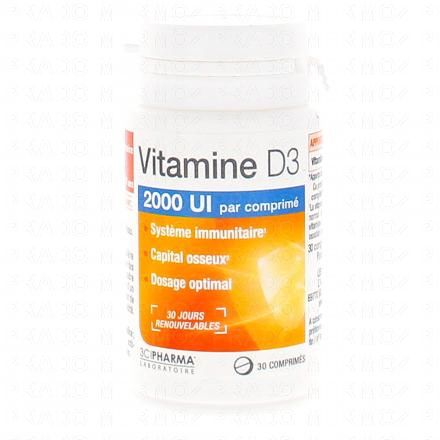 3C PHARMA Vitamine D3 - 2000 UI 30 comprimés