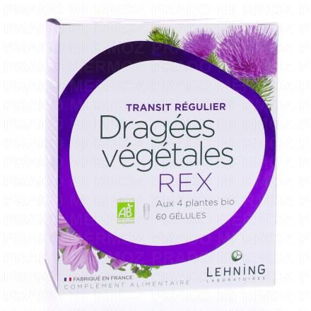 Dragées végétales rex x60 gélules