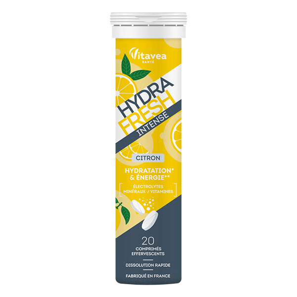 HydraFresh Intense Citron Formule complète 20 comprimés effervescents