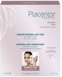 Placentor Végétal Masque Intégral Anti-Âge 3 x 35 g - Boîte 3 masques de 35 g