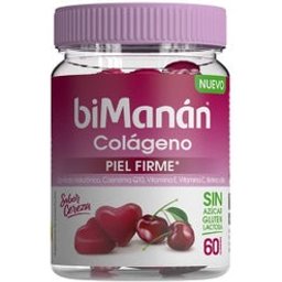 BiManán Gummies Colágeno Piel Firme Cereza 60uds