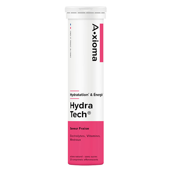 - Synactifs HydraTech® Fraise - Hydratation et Energie - 20 comprimés effervescents