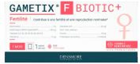 Gametix F Biotic+ Fertilité 30 Sachets - Boîte 30 sachets de 4,7 g
