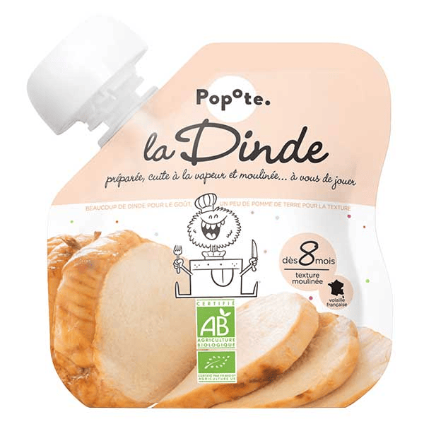 Les Viandes Gourde Dinde +8mois Bio 60g