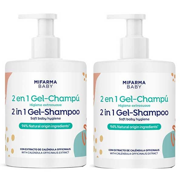 Baby Gel Douche Shampoing Calendula 2x400ml
