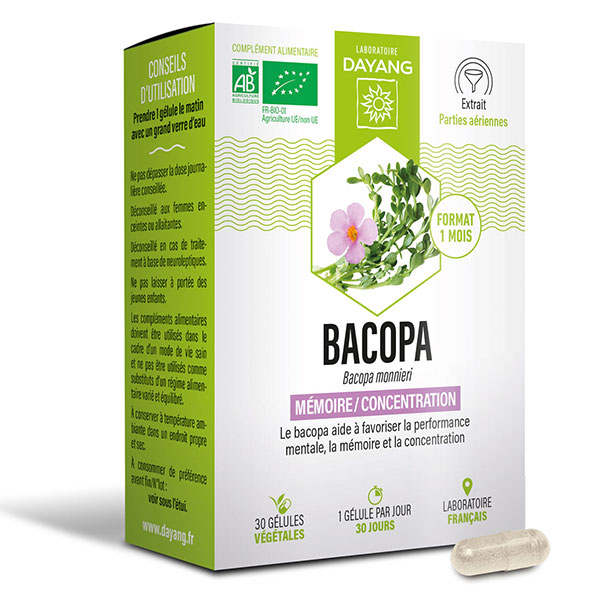 Phytothérapie Bacopa Bio 30 gélules