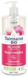 Gel Douche Délicat Rose Trémière Toutes Peaux Bio 1 L - Flacon-Pompe 1000 ml