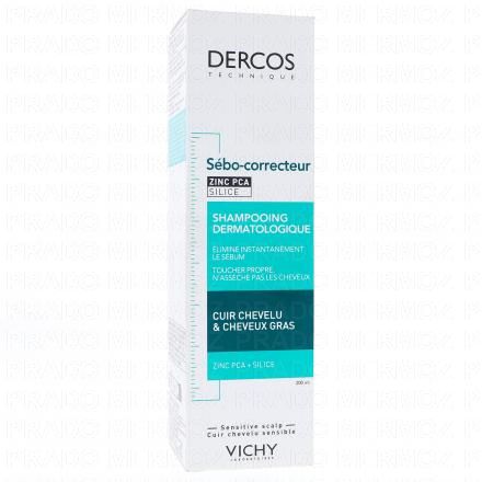 Dercos - Oil correct Sébo correcteur - Shampooing dermatologique 200ml