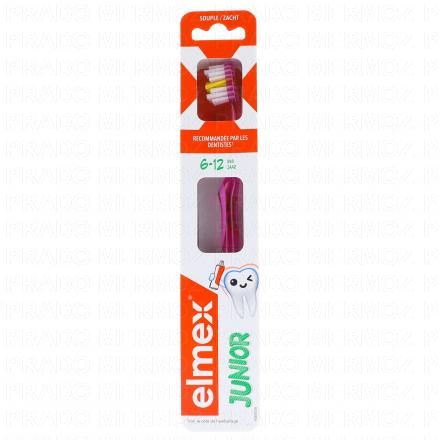 Brosse à dents souple junior 6 à 12 ans