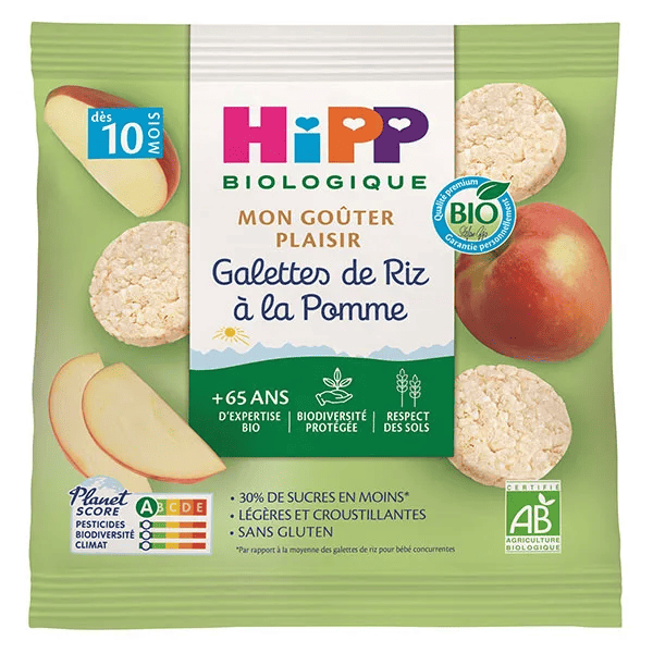 Galettes de Riz à la Pomme dès 10 mois 30g