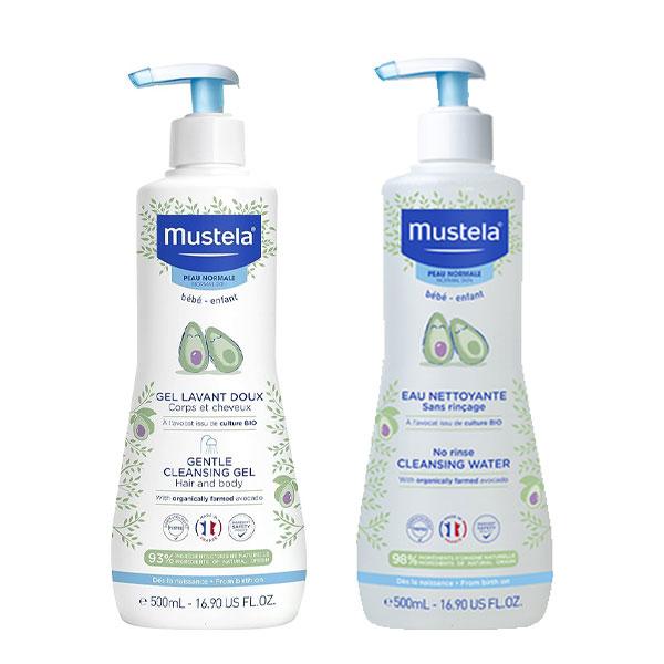 Hygiène Bébé – Lot Gel Lavant Doux & Eau Sans Rinçage 500ml