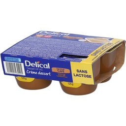 Crème dessert sans lactose Café