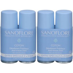 Déodorant Roll-On 24h Coton x2