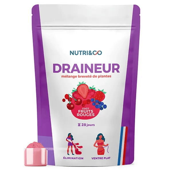 Nutri&Co Draineur en poudre Goût Fruits Rouges 100g