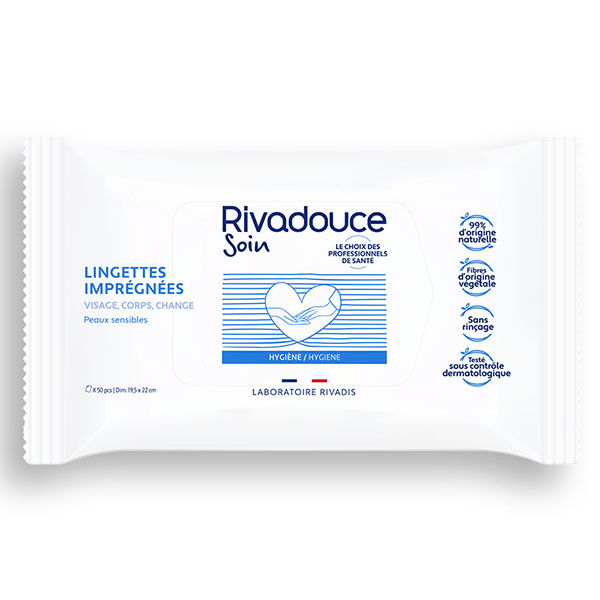 Lingettes imprégnées sans rinçage X50