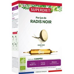 – PUR JUS DE Radis Noir BIO 10 ML – 20 ampoules de 10 ml