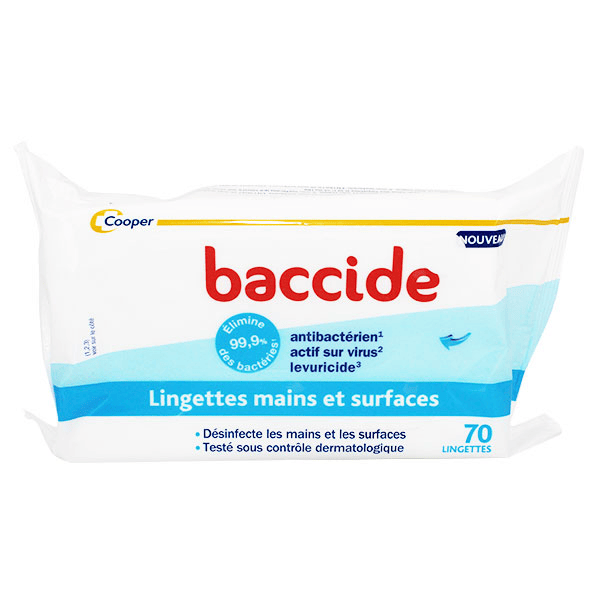 Lingettes Mains et Surfaces 70 lingettes