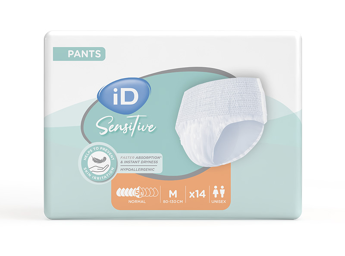 iD Sensitive Pants Normal Medium - 8 paquets de 14 protections