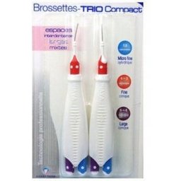 Brossettes Trio Compact 4 Espace Interdentaire Large Mixte