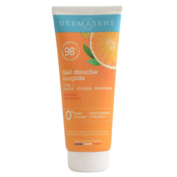 Gel Douche Surgras Corps Visage Cheveux Agrumes 200ml