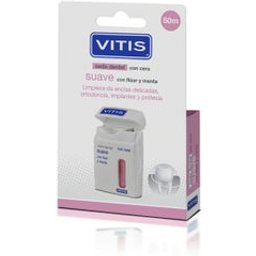 Vitis™ seda dental suave con flúor y menta 50m
