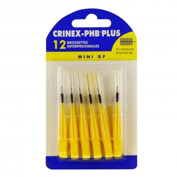PHB Plus brossettes mini 3 mm jaunes x12