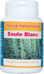 GELULES SAULE BLANC - dosées à 200 mg poudre pure.