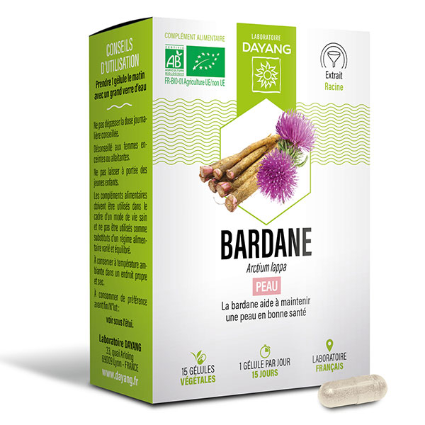 Phytothérapie Bardane Bio 15 gélules végétales