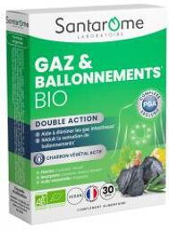 Gaz & Ballonnements Double Action Bio 30 Gélules - Boîte 30 gélules
