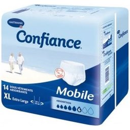 Hartmann Mobile 6 Gouttes XL 14 Sous-Vêtements Absorbants