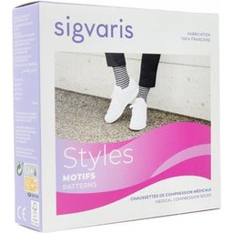 Styles Mariniere Chaussette Femme Ecru Blanc Taille LN 1 Unité