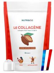 Collagène Marin Type 1 et 2 Peau & Articulations Saveur Cacao 240 g - Doypack 240 g