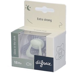 Difrax® Sucette Glow in the Dark Natural +18 Mois (Couleur non sélectionnable)