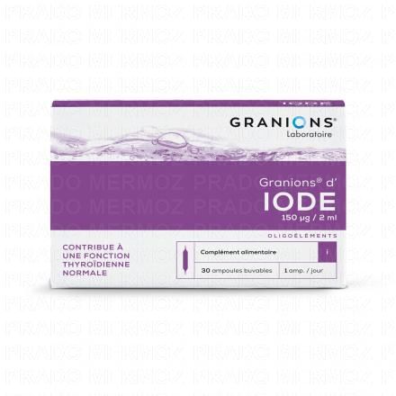 d'Iode boîte de 30 ampoules