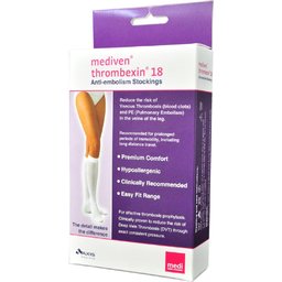 Thrombexin Bas 18 Long Blanc Taille L-X 1 Paire