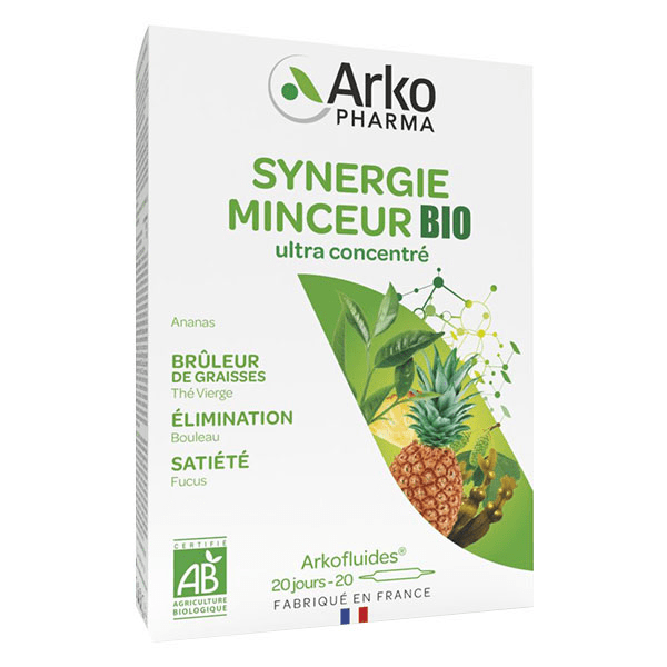 Arkofluides Synergie Minceur Bio 20 ampoules