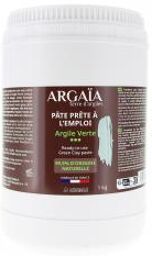 Argaïa Laboratoire du Haut-Ségala Pâte Prête à l'Emploi Argile Verte 1 Kilogramme - Pot 1000 g