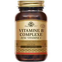B-Complex avec Vitamine C - Vitalité - Sommeil - Relaxation - 100 comprimés