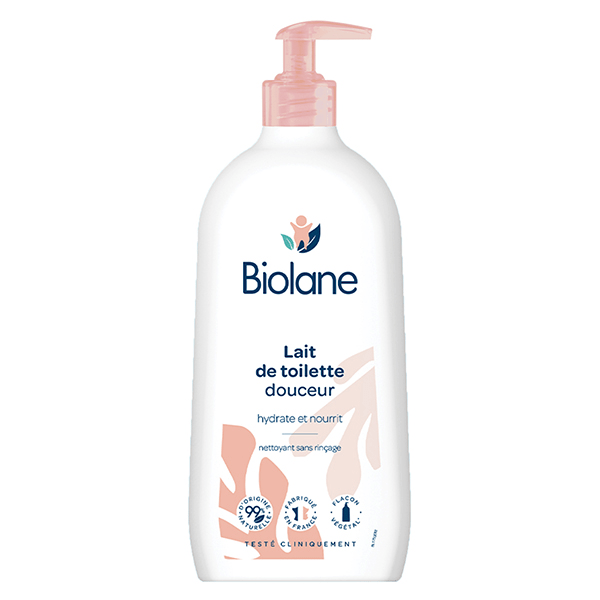 Lait de toilette Bébé Nettoie Visage Corps et Siège 750ml
