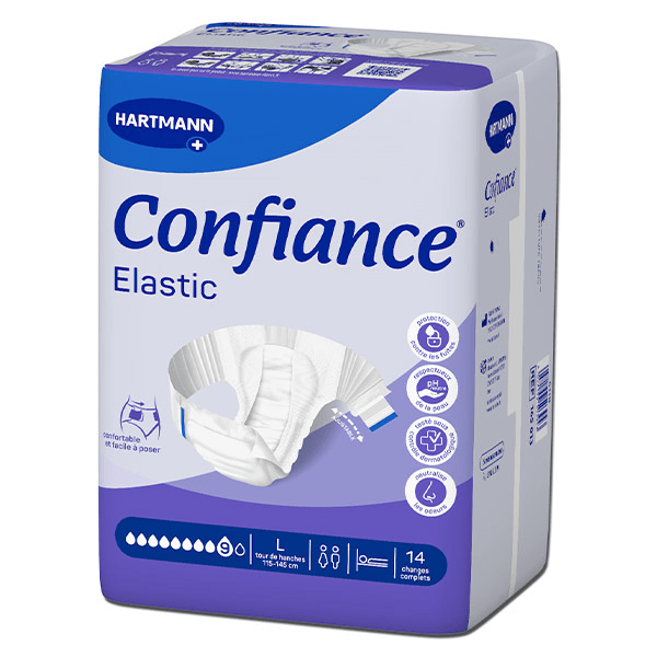 Confiance Elastic 9 Gouttes Taille L 14 changes complets