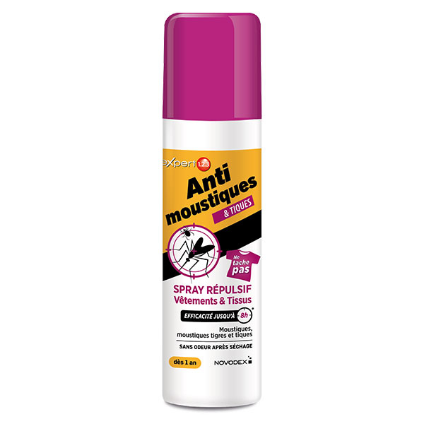 Expert 123 Anti-moustiques et Tiques spray répulsif Vêtements et Tissus 100 ml