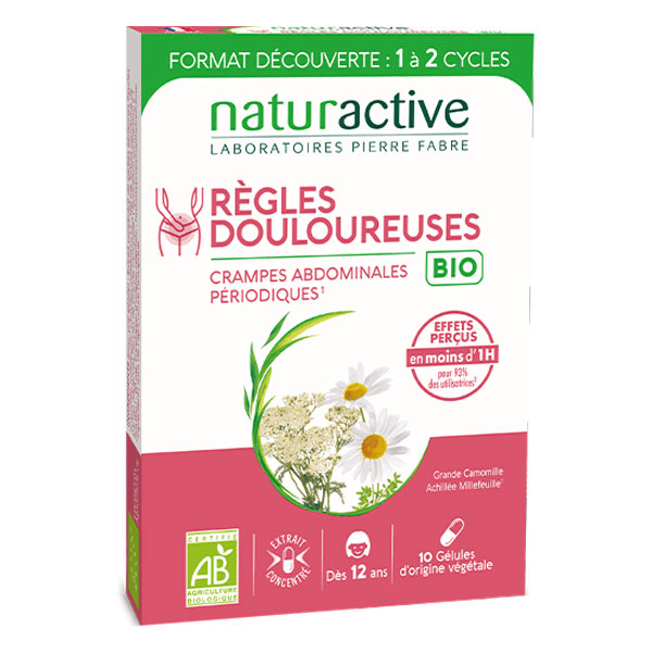 Règles Douloureuses Crampes Abdominales BIO 10 gélules