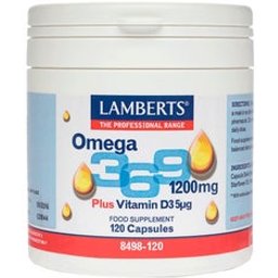Omega-3,6,9+ Vitamine D3 120 Capsules
