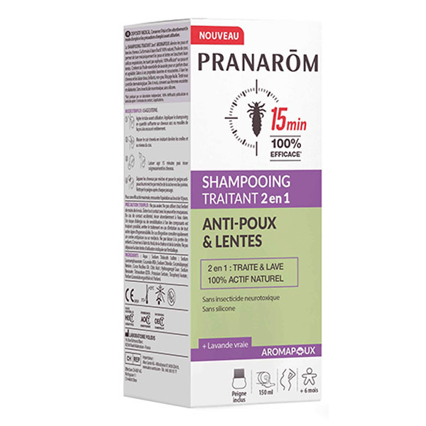 Pranarôm - Aromapoux Shampooing traitant 2 en 1 - 100% naturel BIO 150ml