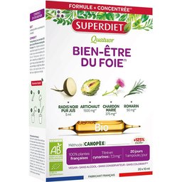 – Quatuor Bien-Être DU Foie BIO – 20 ampoules de 10 ml