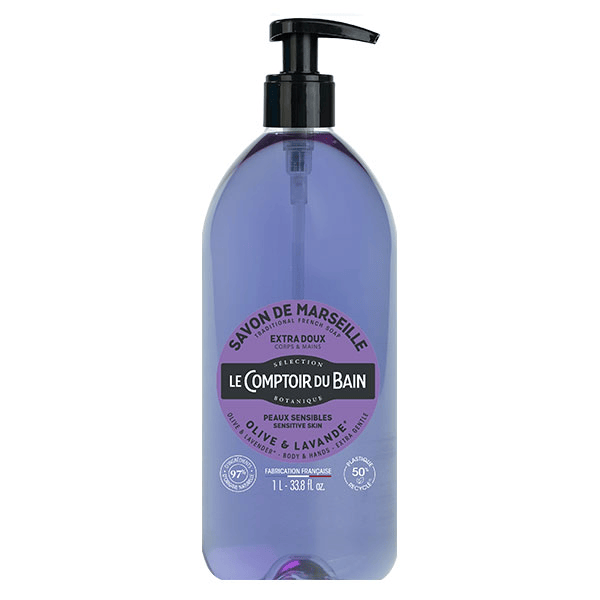 Savon de Marseille Olive Lavande Extra Doux 1L