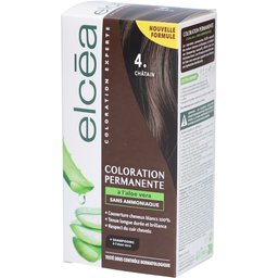 Elcéa Coloration Permanente à l'Aloe Vera -  4. Châtain