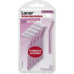 Lacer™ Brossettes interdentaires Ultra Fines Manche angulaire 10 u.
