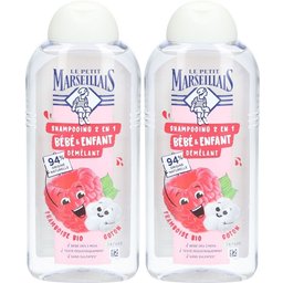 Shampooing 2 en 1 Bébé & Enfant Démêlant Framboise Bio & Coton