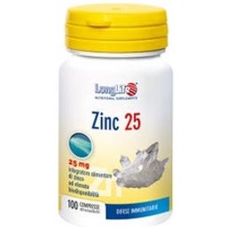 ZINC LONGUE DURÉE 25MG 100CPR
